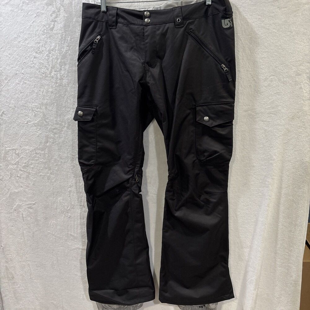 Burton Dryride Snowboard Ski Pants Black Women's Size XL Cargo Pockets Insulated